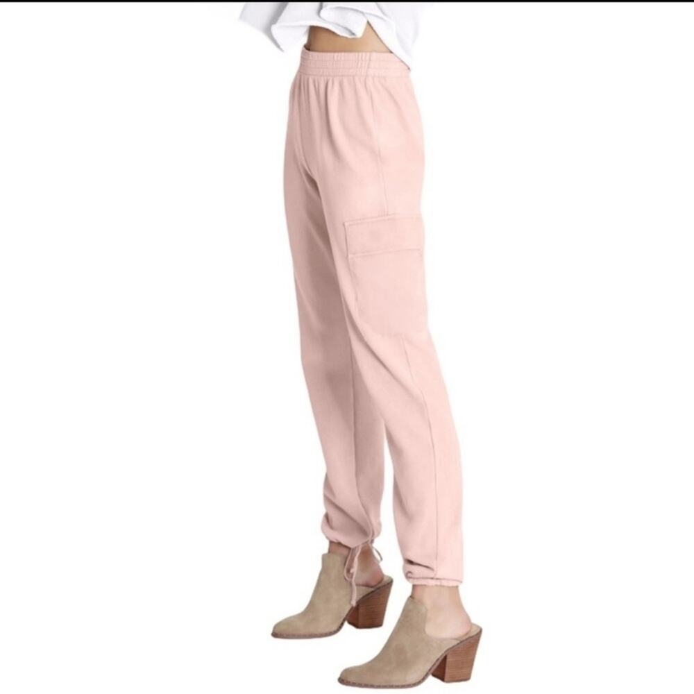 WILDFOX Women's Nikki Light Pink Pull On Casual Cargo Loungewear Sweatpants
